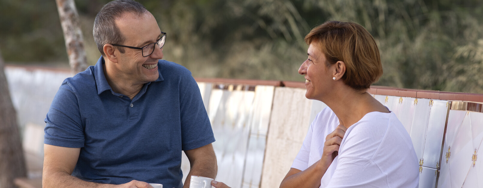 Paco Paco with his wife smiling